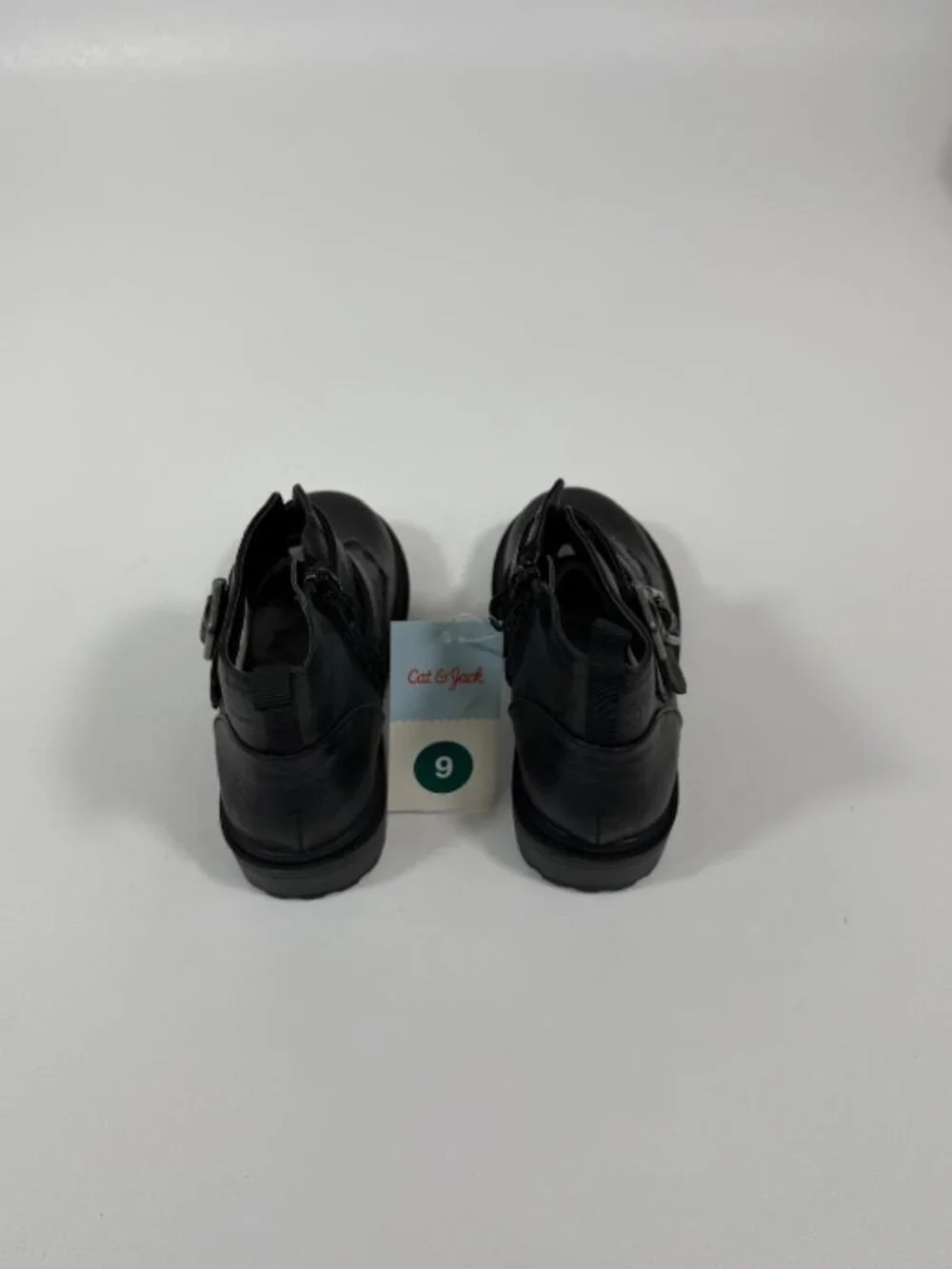 Toddler Girls' Beatrix Zipper Moto Boots - Cat & Jack™ Black Sz 9